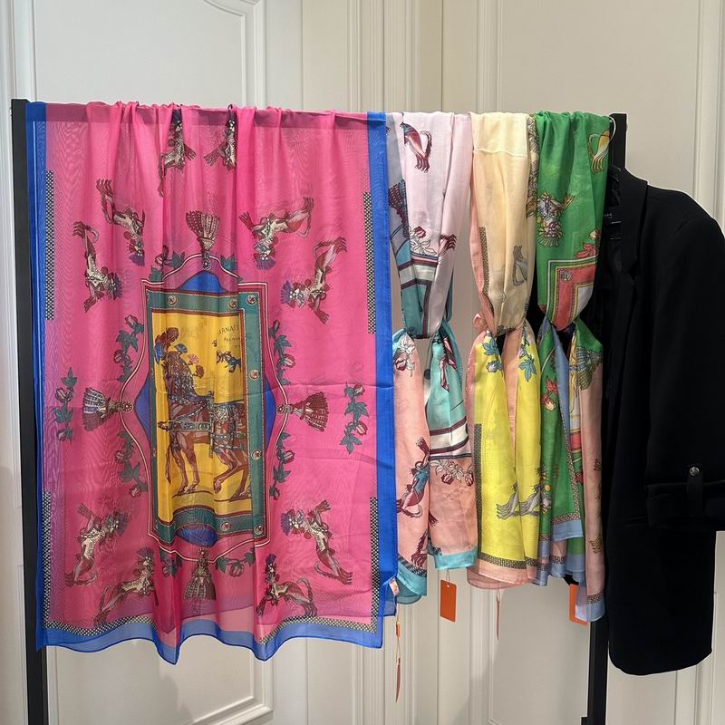 Hermes silk scarf 180-90cm E01